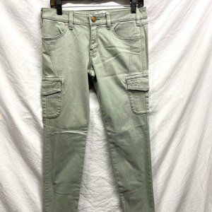 Cabi Jeans Size 6 Cargo Olive